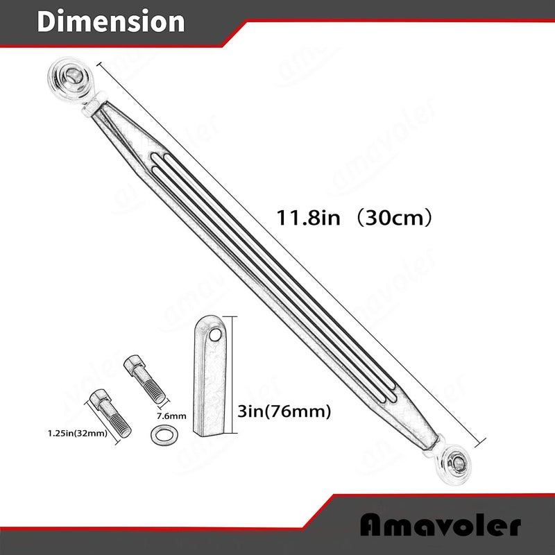 amavoler Gear Shift Linkage Compatible for Harley Davidson Touring Softail Dyna Trike Fatboy Electra Street Road Glide Wide Glide FLH FLHX FLTR FLHR FX 1987-2021 (Black-02) - Image 2